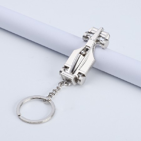 F1 Racing Metal Keychain Metal Creative Racing Keychain Hanger Car Exhibition Advertising Promotion Gifts