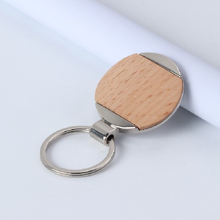 Wooden keychain manufacturer wholesale production company gift logo square wood personalized keychain