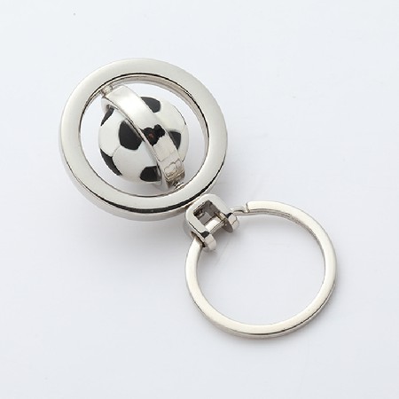 Football Rotating Metal Keychain Football Jewelry Football Keyring Football Keychain Football Gift