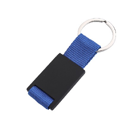 Manufacturer provides metal ribbon keychains, creative key pendants, various colors available, personalized processing logo