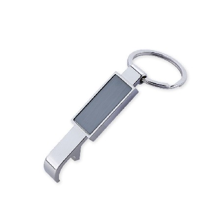 Creative Zinc Alloy Beer Bottle Opener Metal Patch Bottle Opener Keychain Key Hanger with Logo