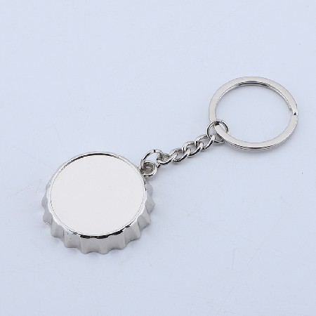 Metal bottle cap shape bottle opener, beer cap opener, zinc alloy bottle opener, keychain, sticker and adhesive drop