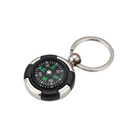 Metal Personalized Creative Keychain Car Small Gift Pendant Wholesale Car Keychain Compass Keychain