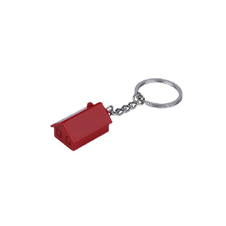 3D house keychain metal pendant keychain small gift laser logo processing