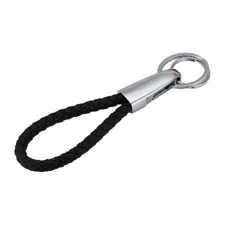 New Leather Rope Metal Keychain Car Accessories Creative Gift Leather Rope Keychain Can Be Used as a Logo