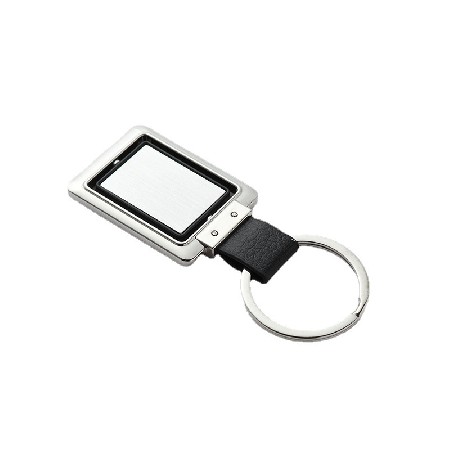 Rectangular Rotating Metal Keychain Creative Gift Car Hanger Pattern Processing Keychain Wholesale