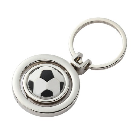 Football Rotating Metal Keychain Football Jewelry Football Keyring Football Keychain Football Gift