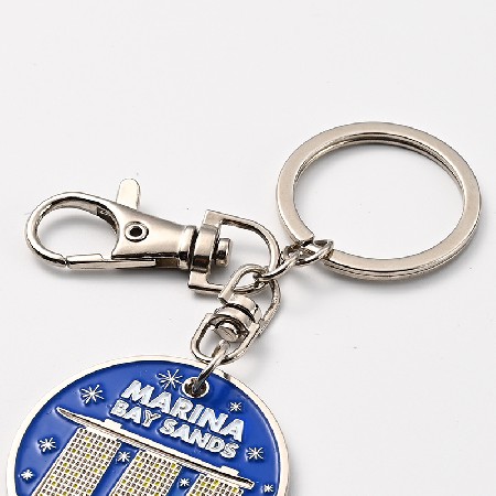 Metal Keychain Creative Club LOGO Cute Key Pendant Wholesale Lacquer Keychain